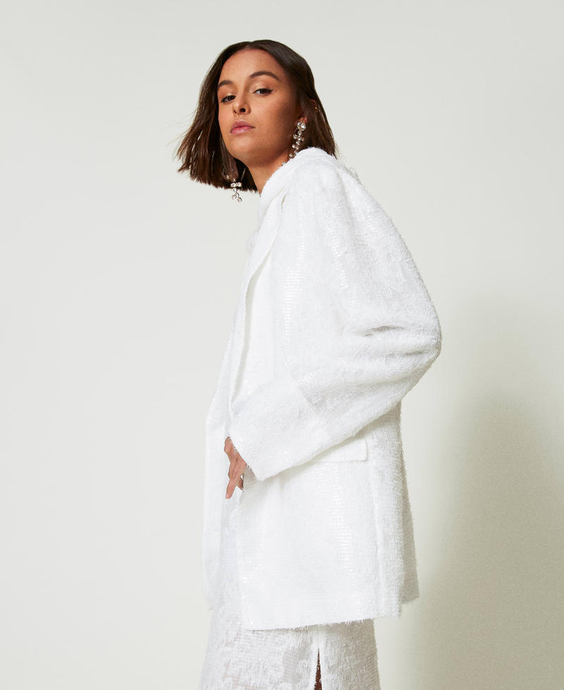 Scee By Twin Set Giacca Blazer In Full Paillettes