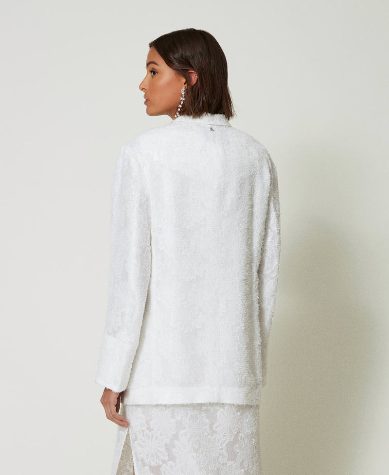 Scee By Twin Set Giacca Blazer In Full Paillettes