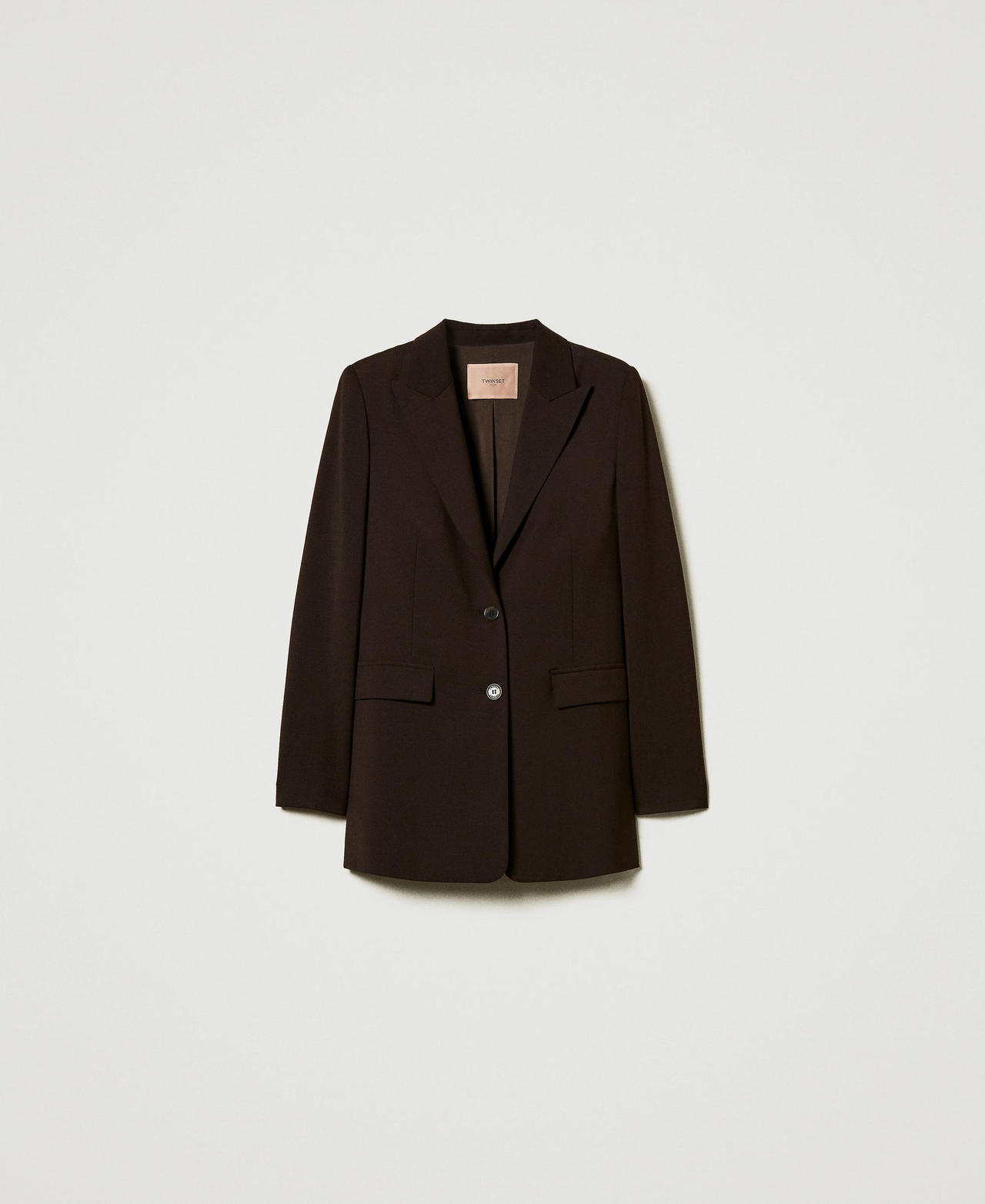 Scee by twin set Giacca blazer in lana stretch