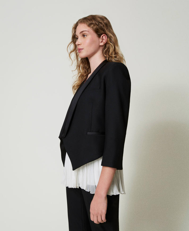 Scee By Twin Set Giacca Blazer In Serge Misto Lana