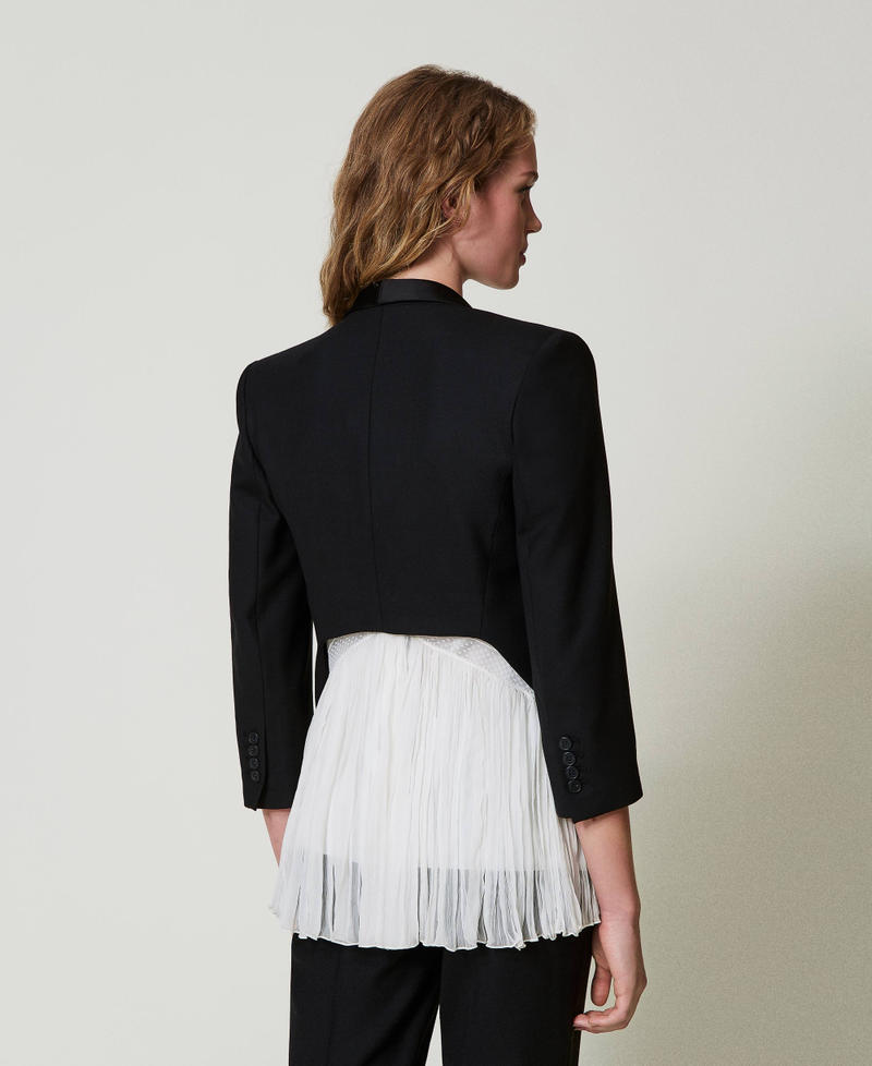 Scee By Twin Set Giacca Blazer In Serge Misto Lana