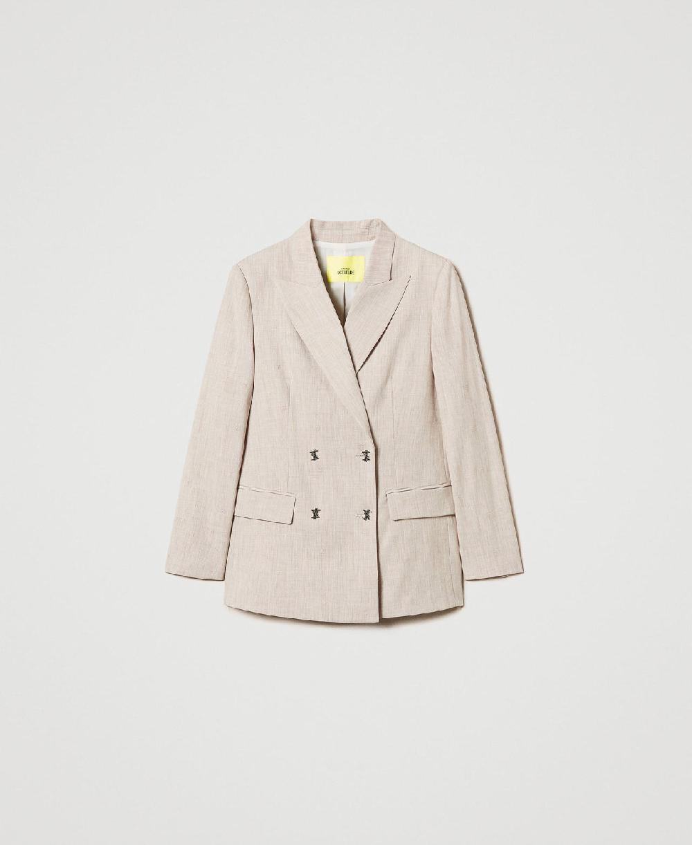 Scee by twin set Giacca blazer MYFO con ricamo