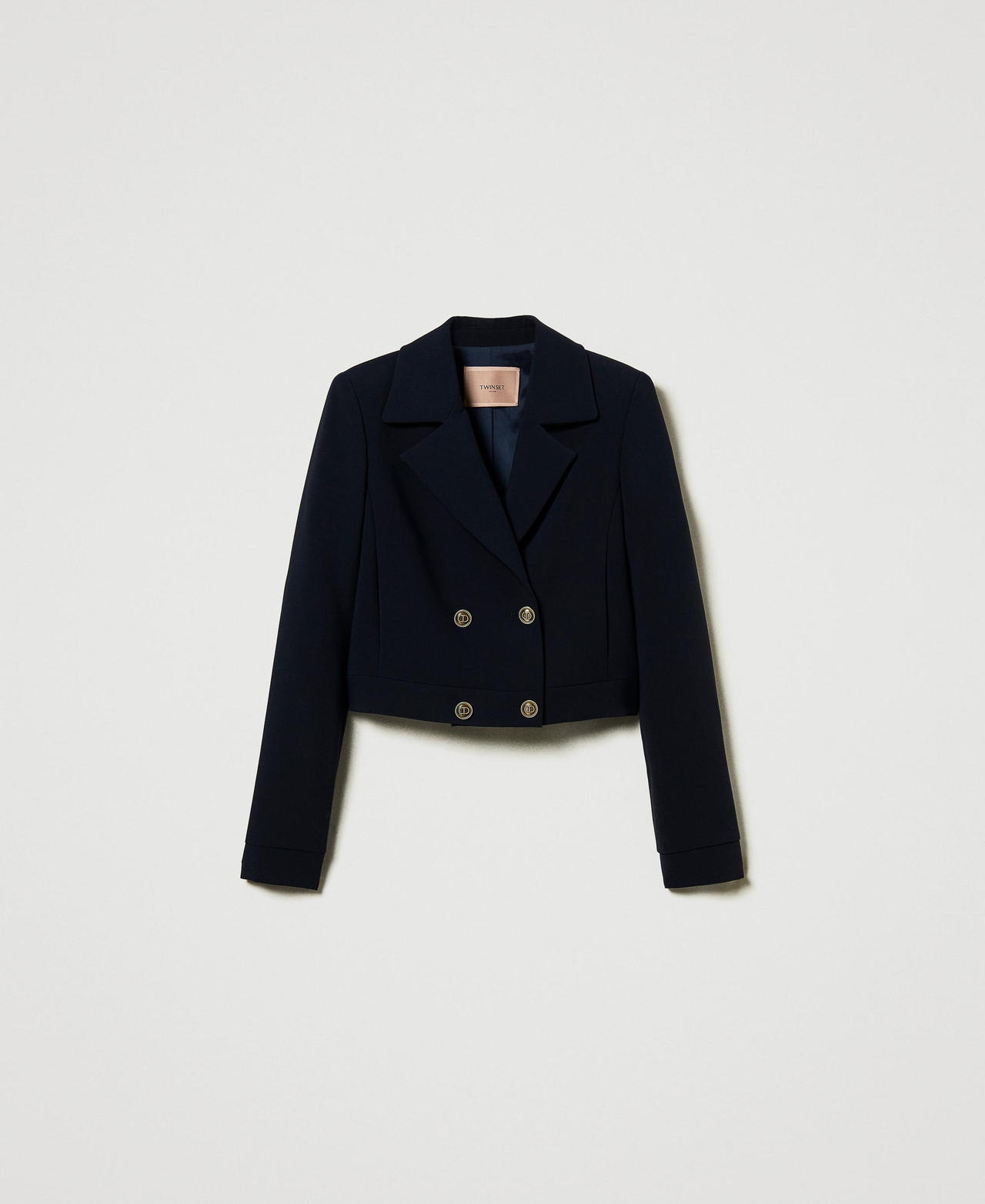 Scee by twin set Giacca cropped in cady crêpe