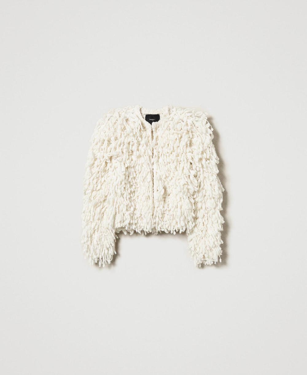 Scee by twin set Giacca 'Elizabeth' in maglia bouclé
