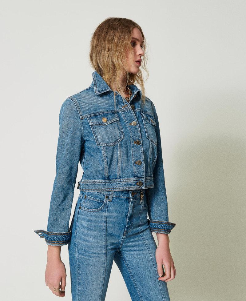 Scee By Twin Set Giacca In Jeans Con Tasche