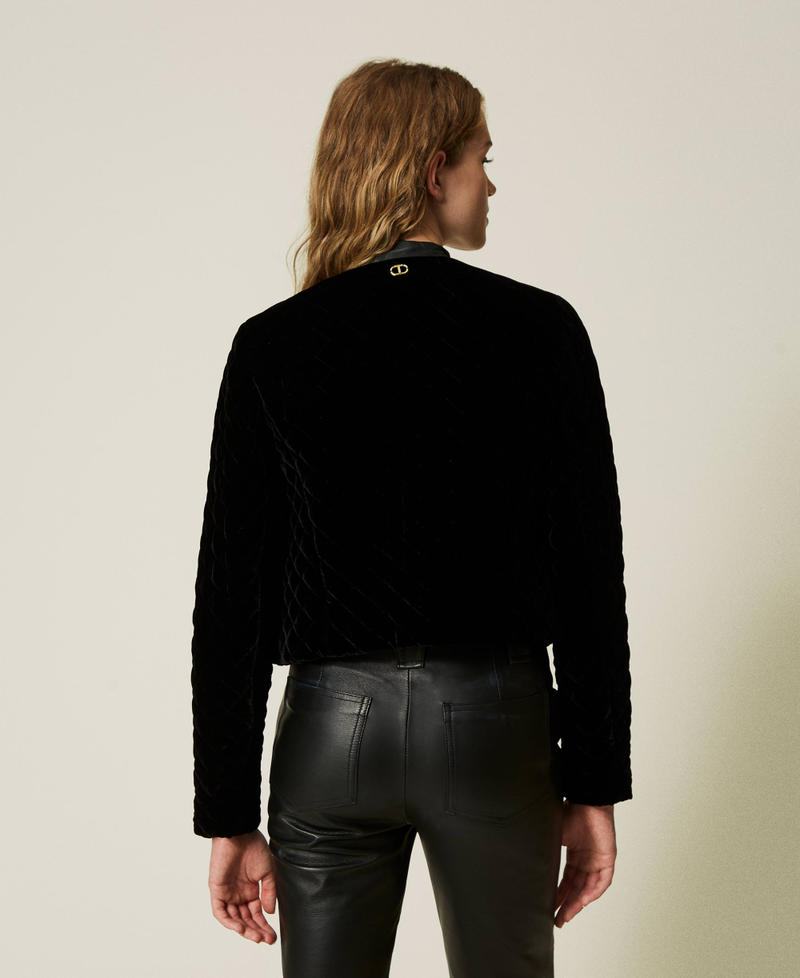 Scee By Twin Set Giacca In Velluto Trapuntato