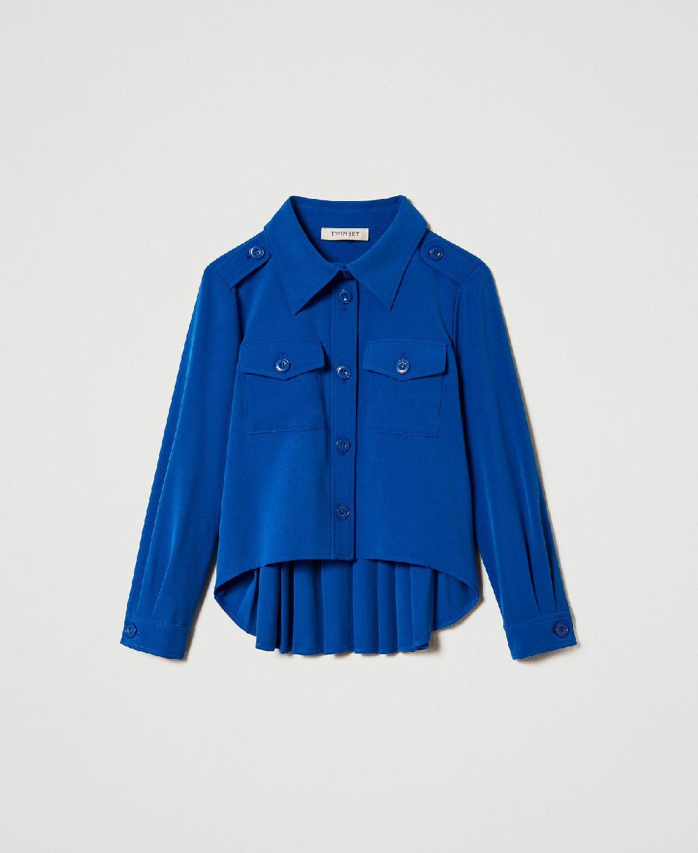 Scee by twin set Giacca overshirt in flanella