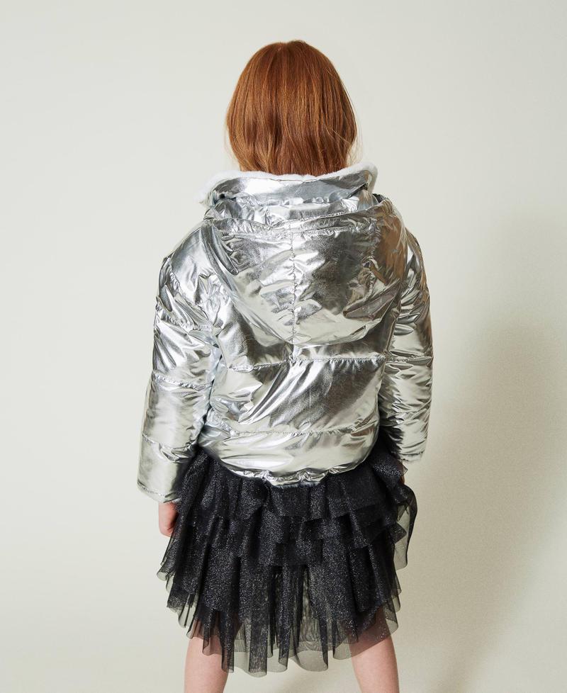 Scee By Twin Set Giacca Reversibile In Faux Fur