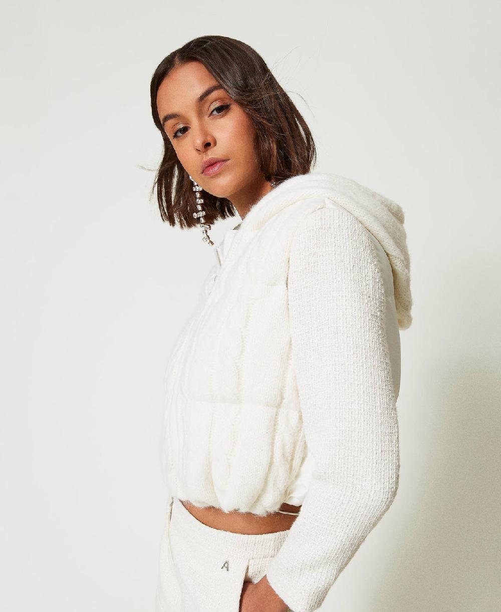 Scee By Twin Set Gilet Imbottito Con Trecce