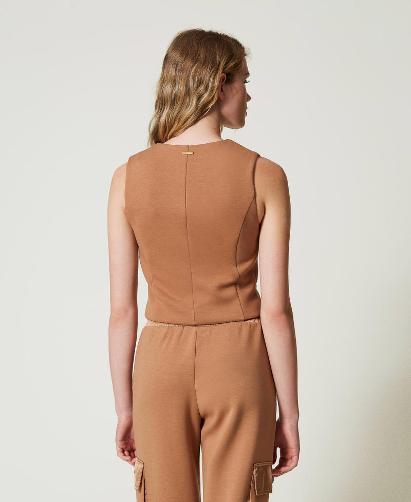 Scee By Twin Set Gilet In Tessuto Scuba