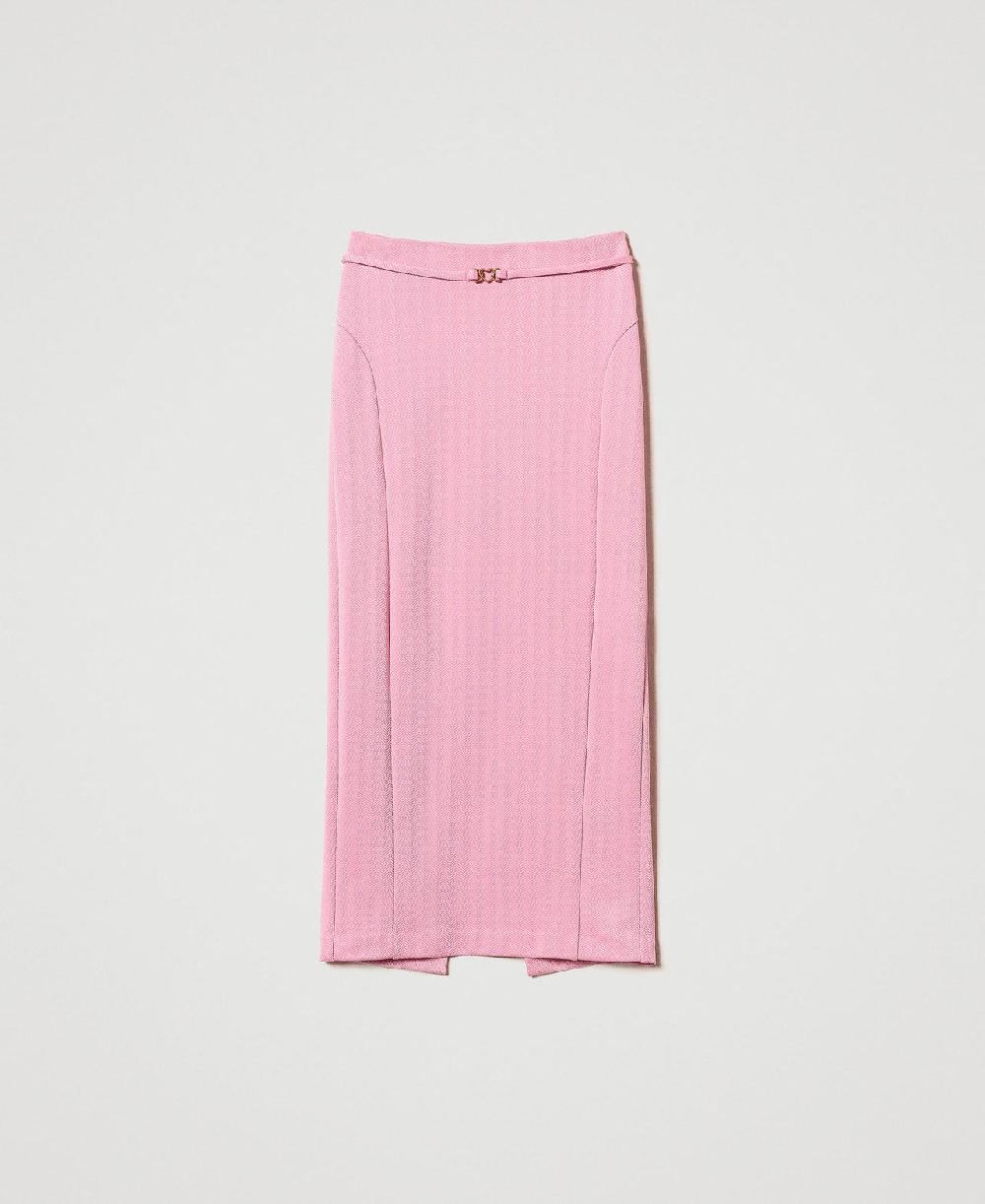 Scee by twin set Gonna in tessuto scuba jacquard