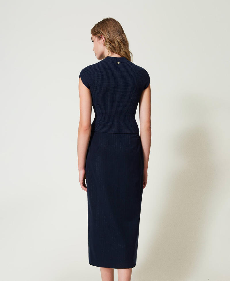 Scee By Twin Set Gonna Longuette Gessata Lurex