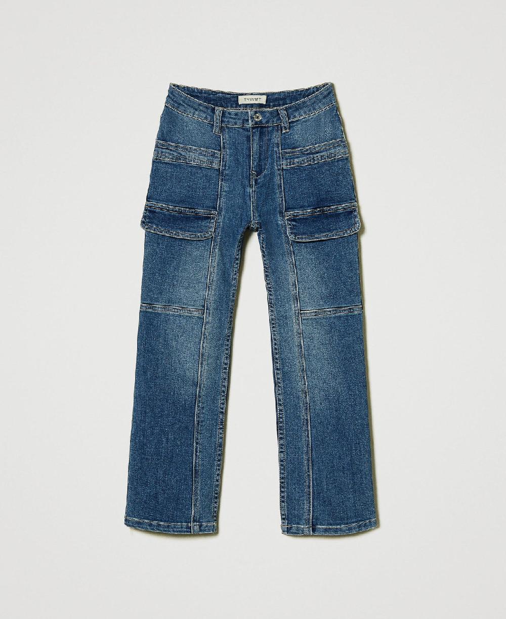 Scee by twin set Jeans cargo con tasche