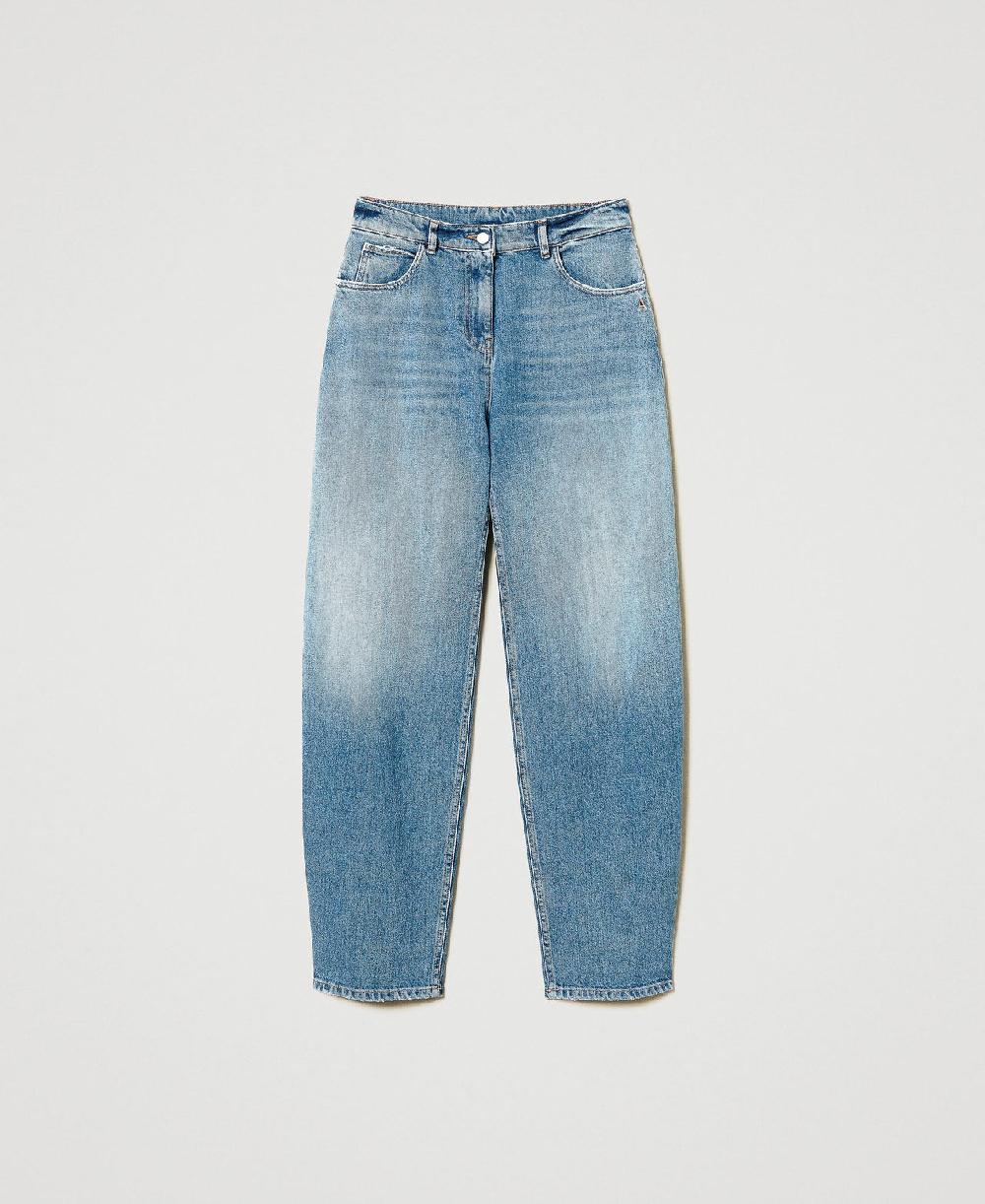 Scee by twin set Jeans carrot fit cinque tasche