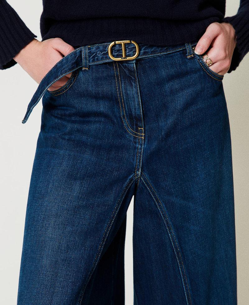 Scee By Twin Set Jeans Cropped Con Cintura