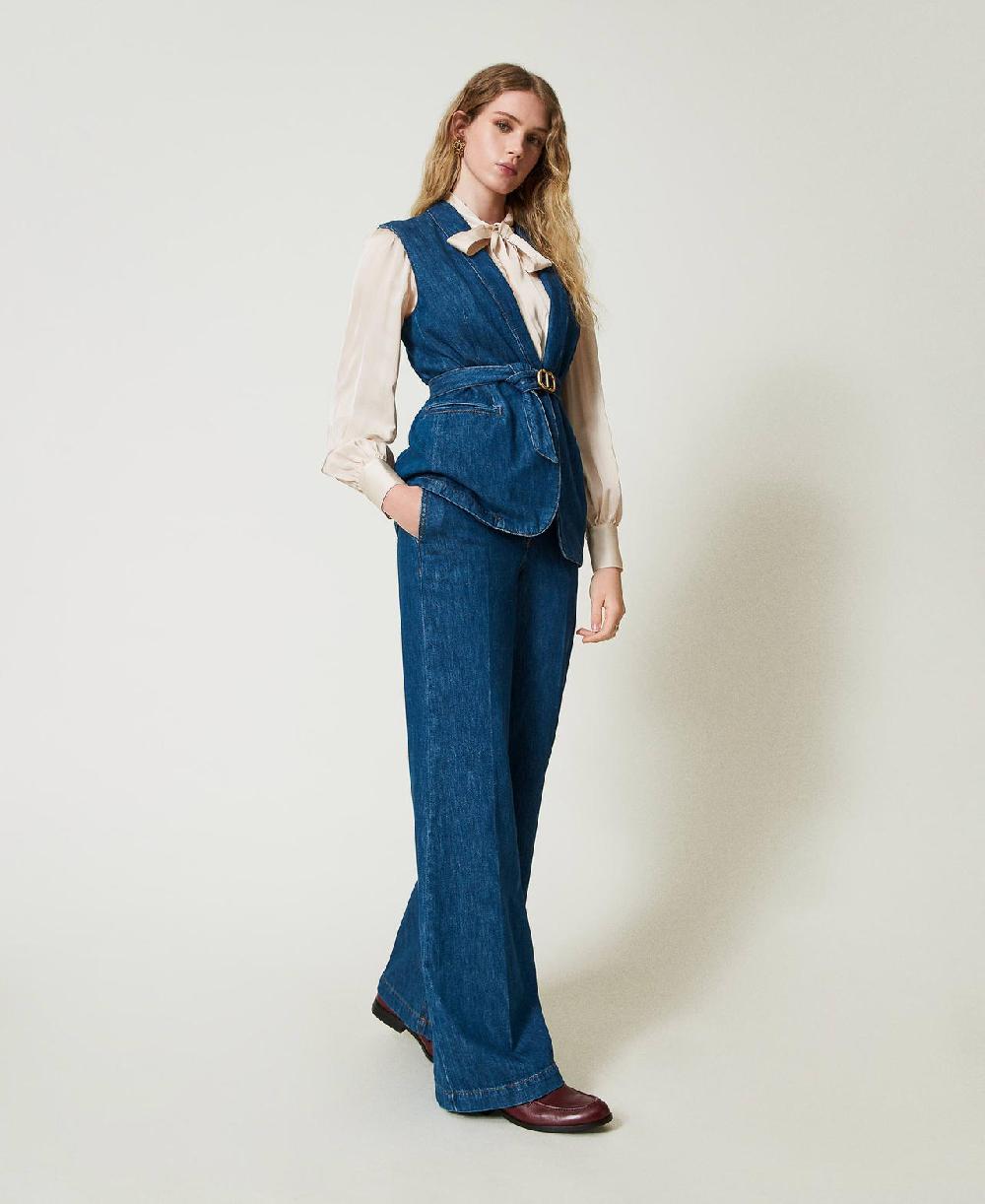 Scee By Twin Set Jeans Wide Leg Sartoriali
