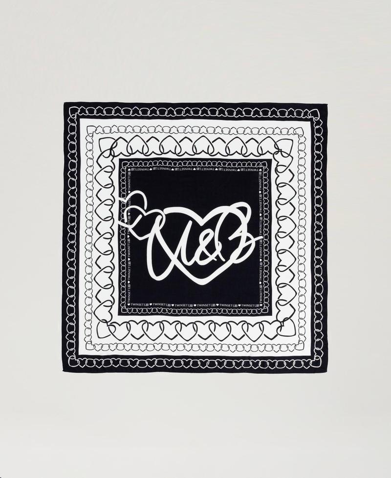Scee By Twin Set Kefiah Con Stampa A Cuori