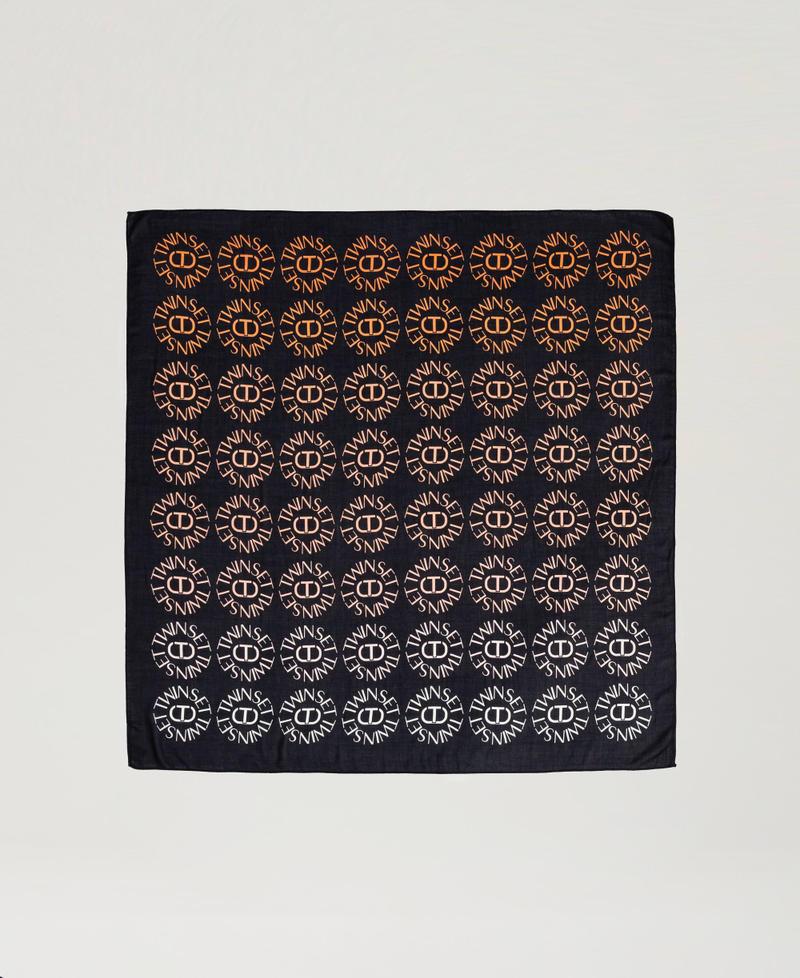 Scee By Twin Set Kefiah Con Stampa Oval T E Logo