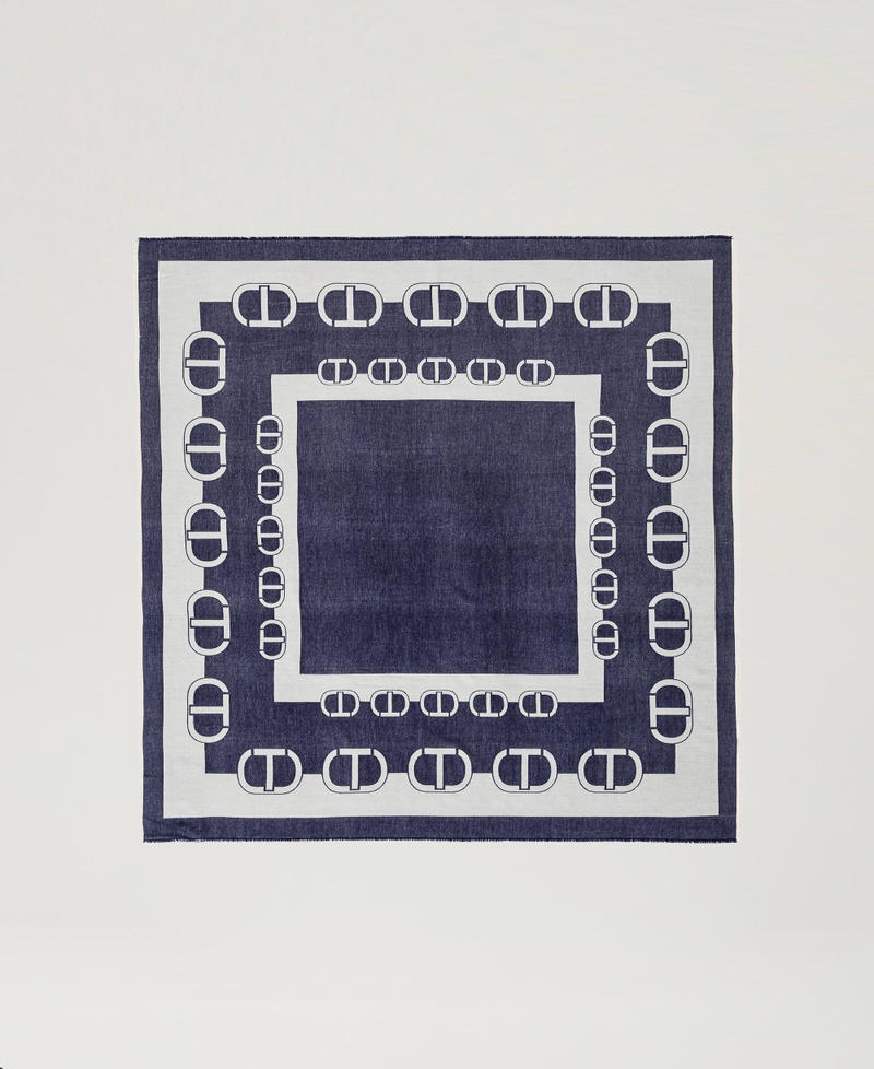 Scee By Twin Set Kefiah Jacquard Con Logo