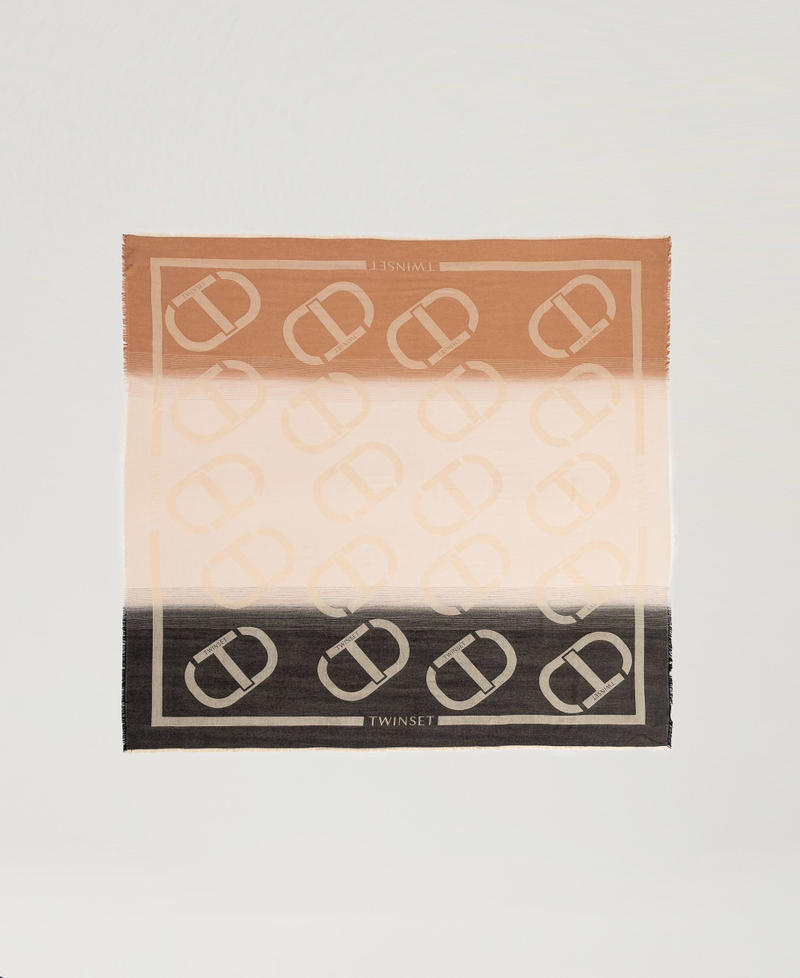 Scee By Twin Set Kefiah Jacquard Con Oval T