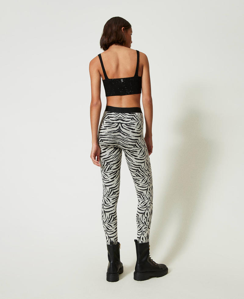 Scee By Twin Set Leggings MYFO In Maglia Jacquard