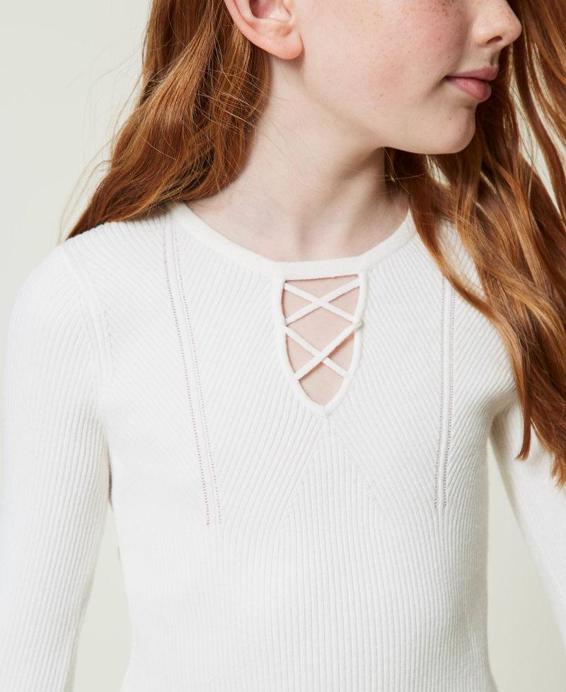 Scee By Twin Set Maglia A Costine Con Intreccio