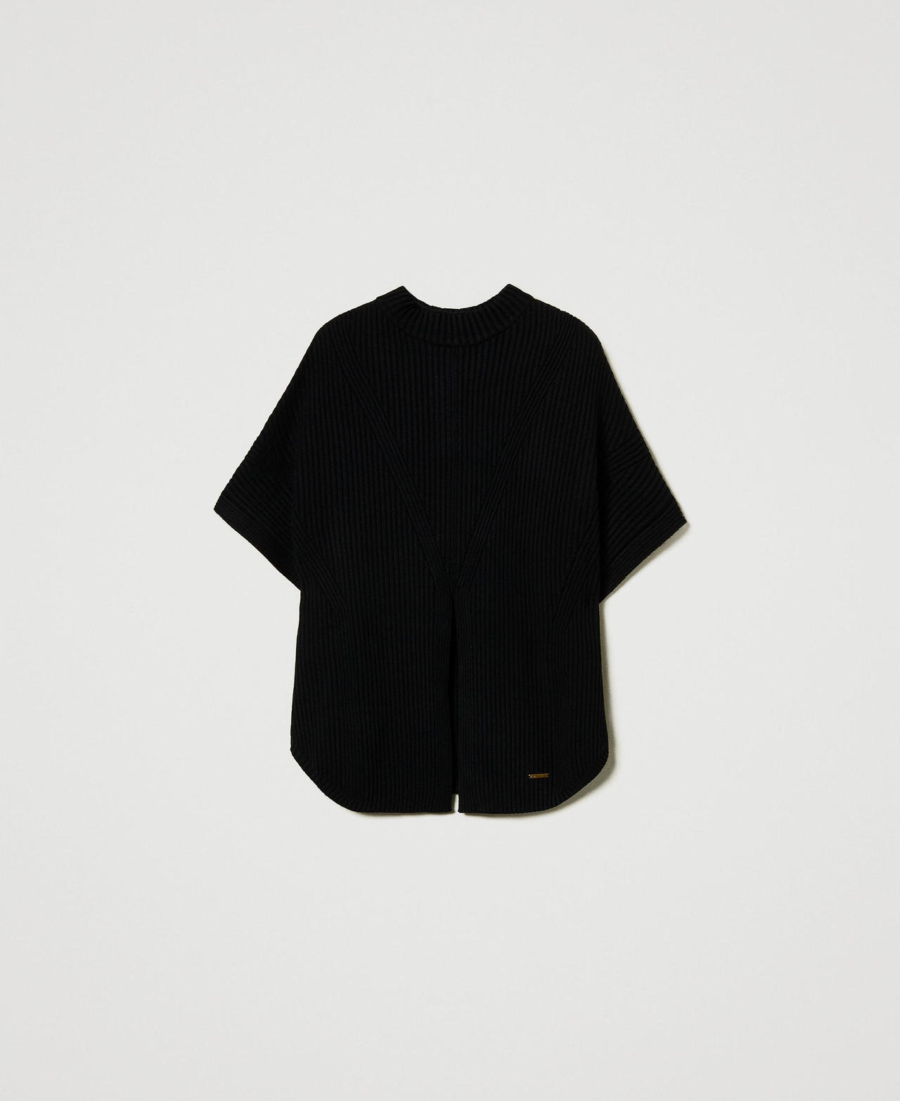 Scee by twin set Maglia a poncho a costine