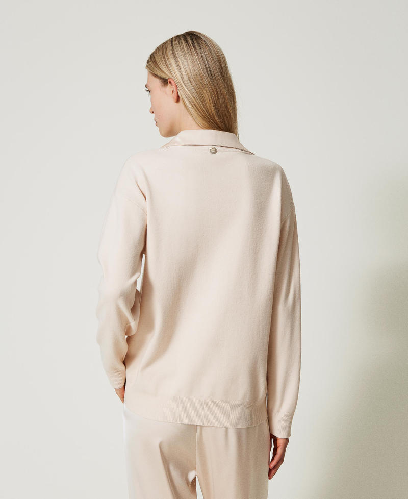 Scee By Twin Set Maglia Con Colletto In Raso