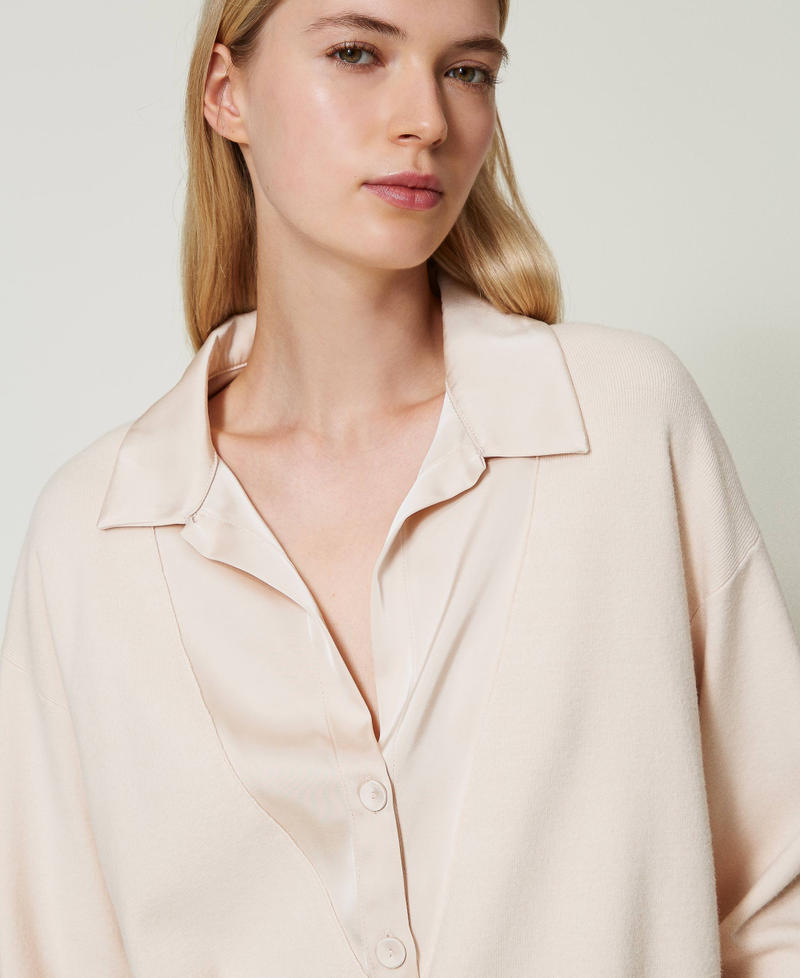 Scee By Twin Set Maglia Con Colletto In Raso