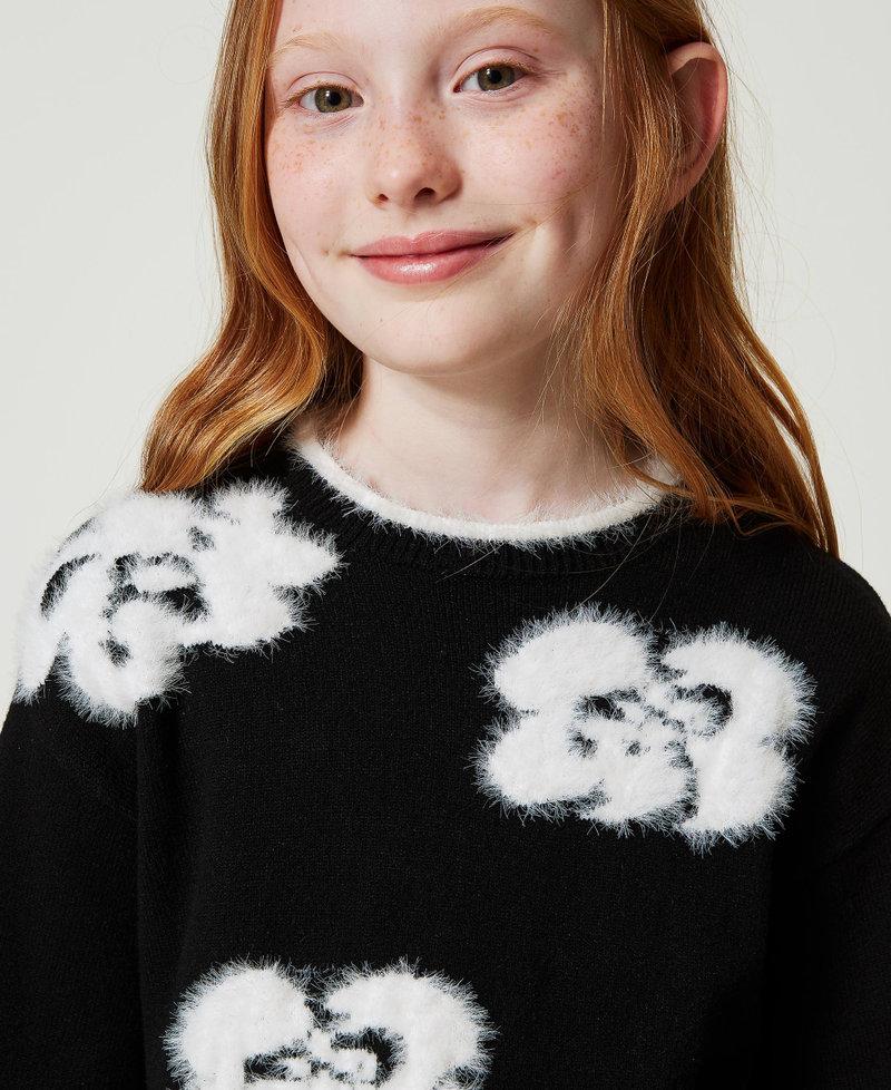 Scee By Twin Set Maglia Con Fiori A Intarsio