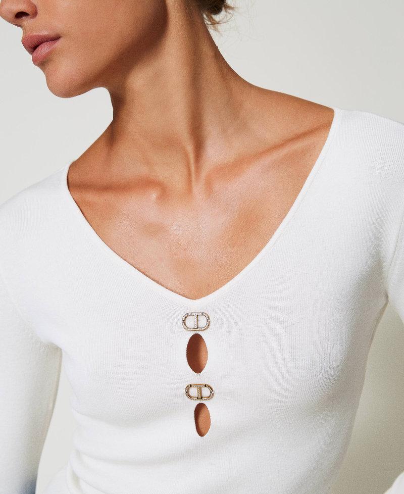 Scee By Twin Set Maglia Doppio Uso Con Oval T