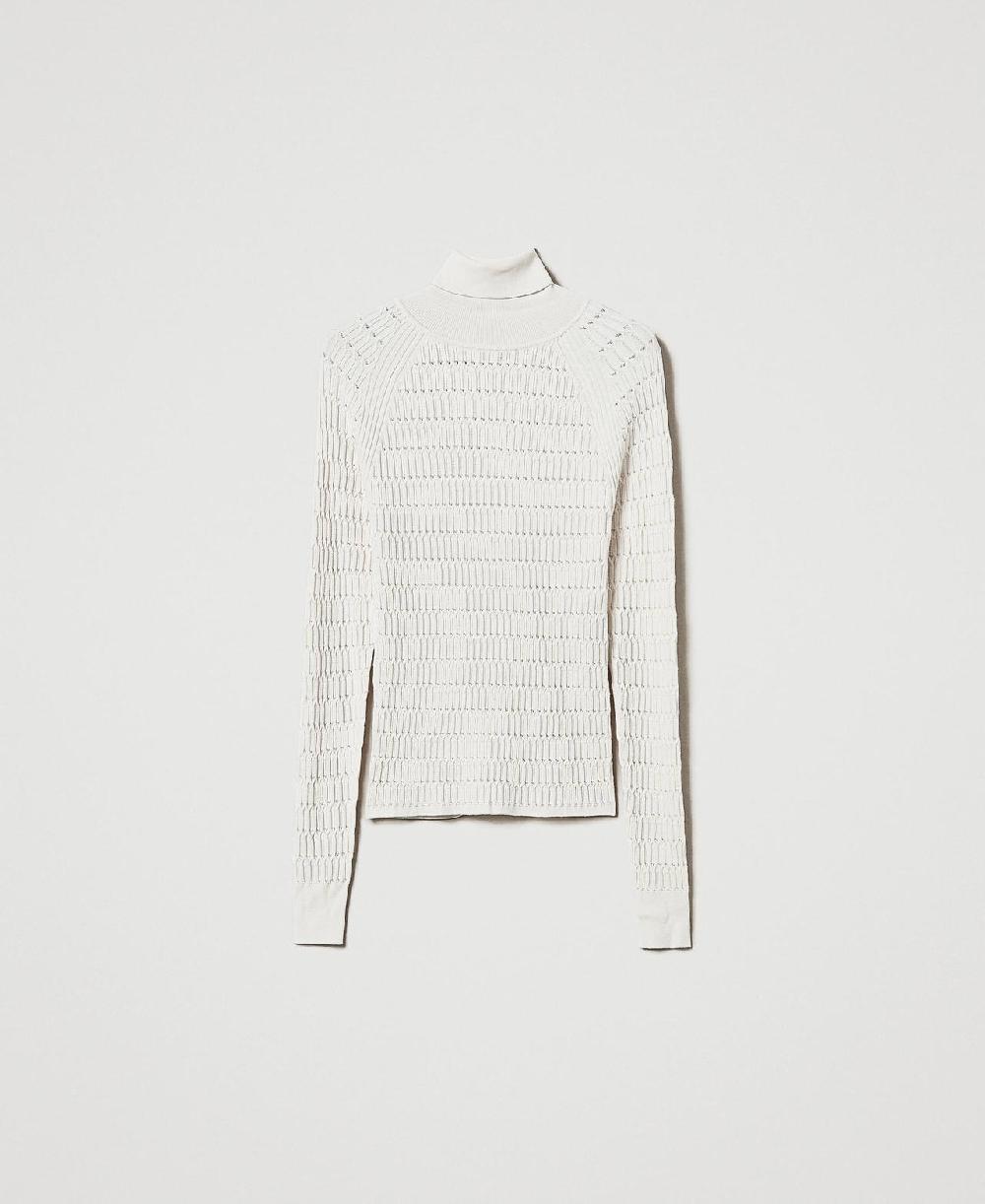 Scee by twin set Maglia fitted a collo alto