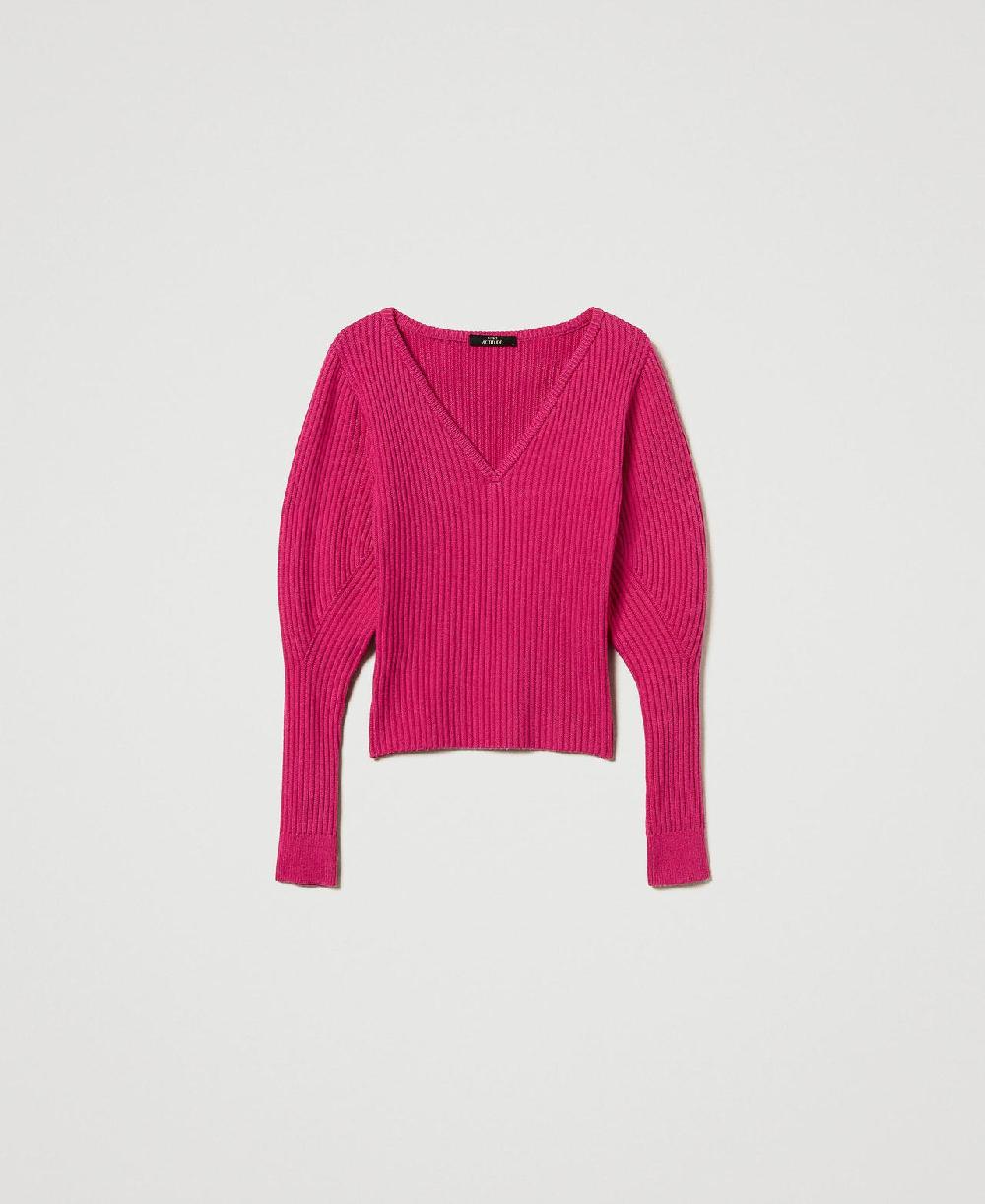 Scee by twin set Maglia fitted a coste