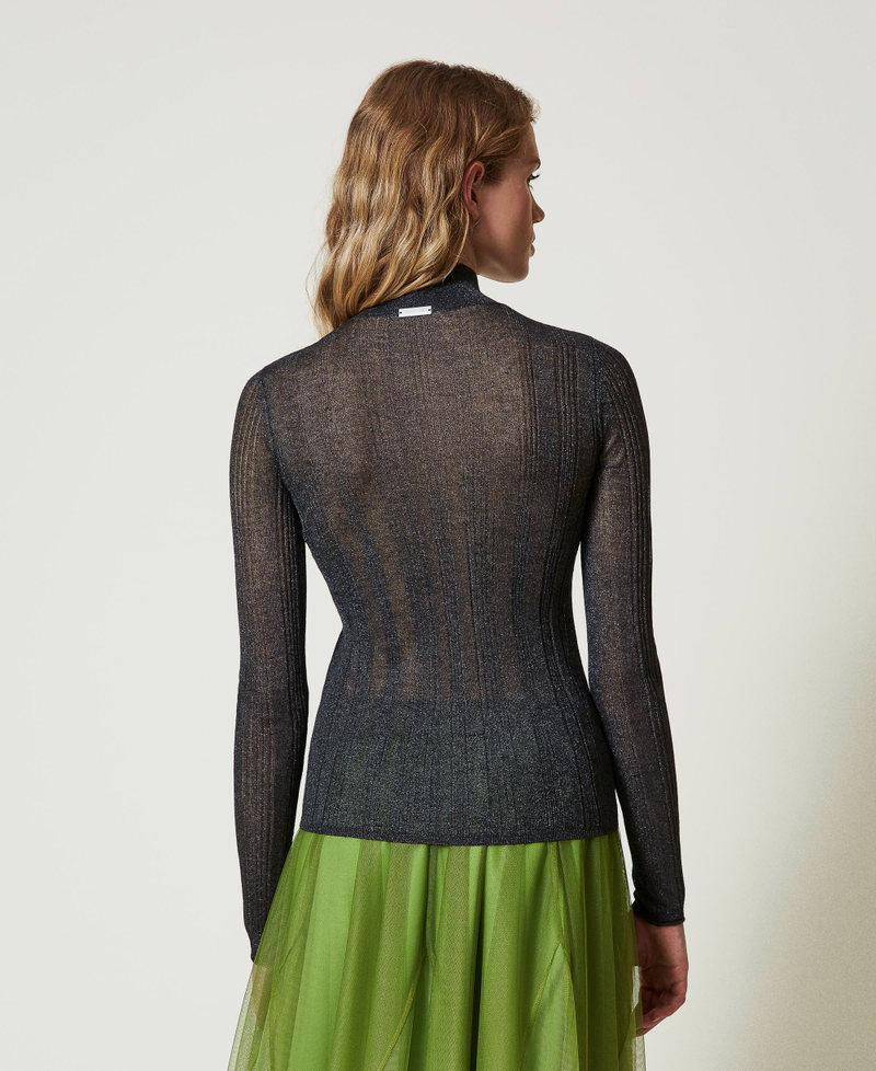 Scee By Twin Set Maglia Fitted A Costine Con Lurex