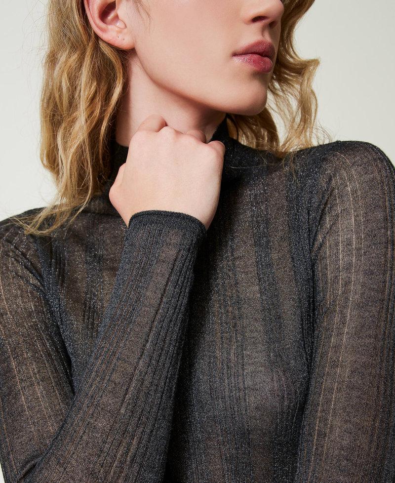 Scee By Twin Set Maglia Fitted A Costine Con Lurex