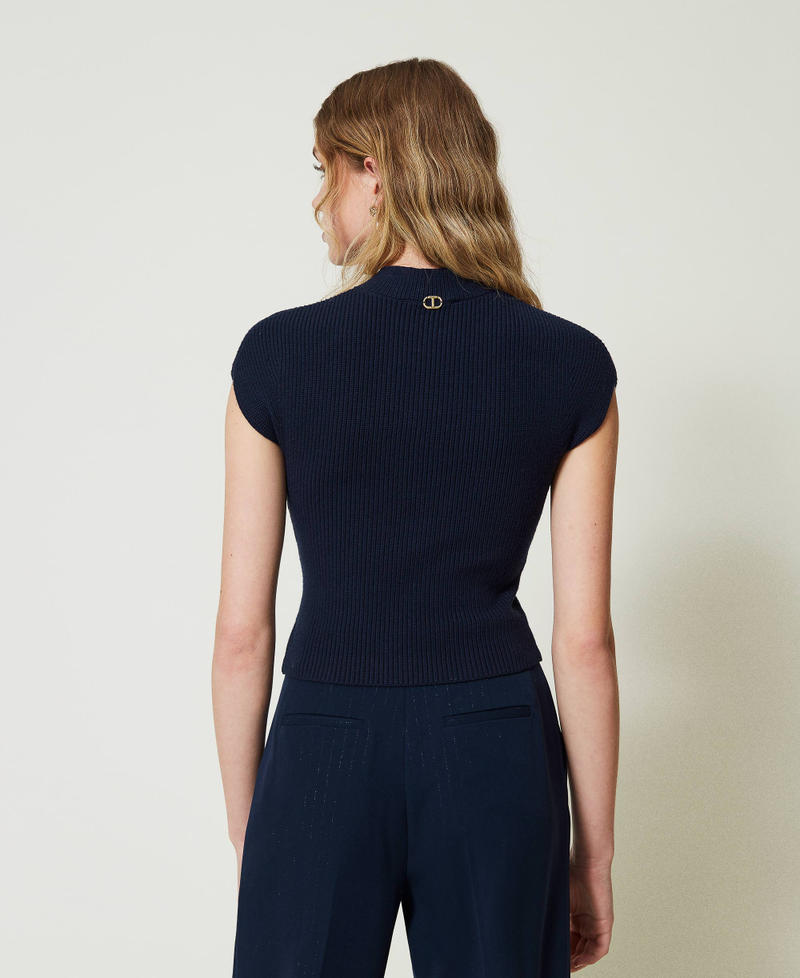 Scee By Twin Set Maglia Fitted A Costine Décor