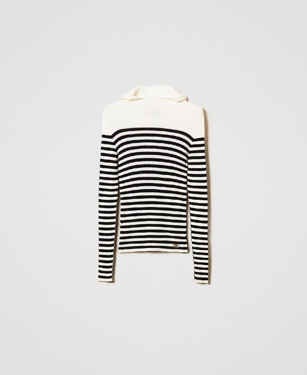 Scee by twin set Maglia fitted a righe