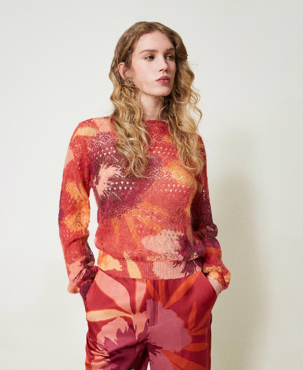 Scee By Twin Set Maglia In Misto Lana E Mohair