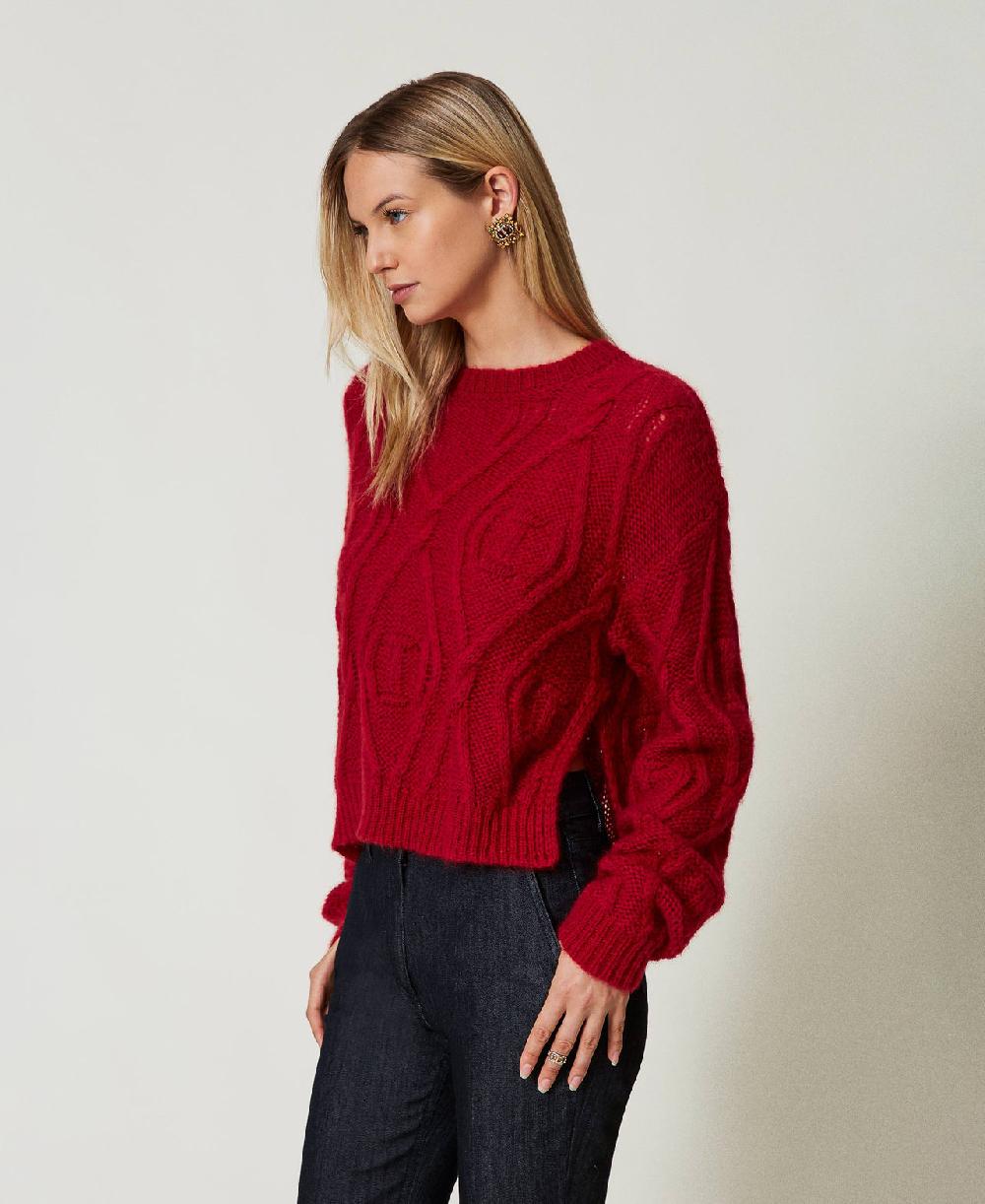 Scee By Twin Set Maglia In Misto Mohair