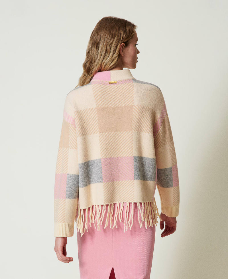 Scee By Twin Set Maglia Jacquard Con Frange