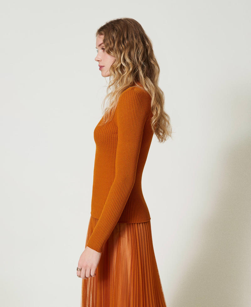 Scee By Twin Set Maglia Lupetto A Costine