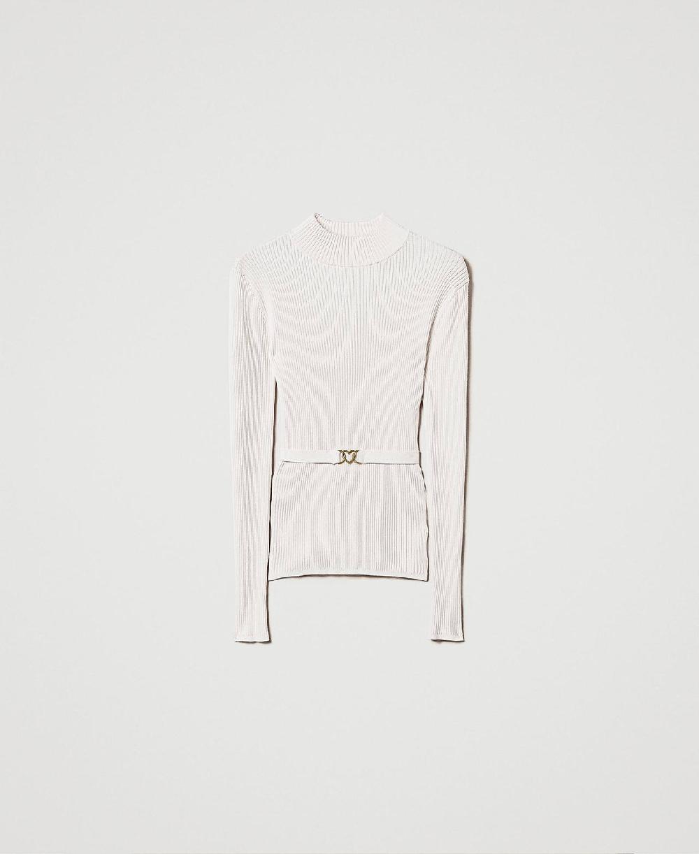 Scee by twin set Maglia lupetto con cintura