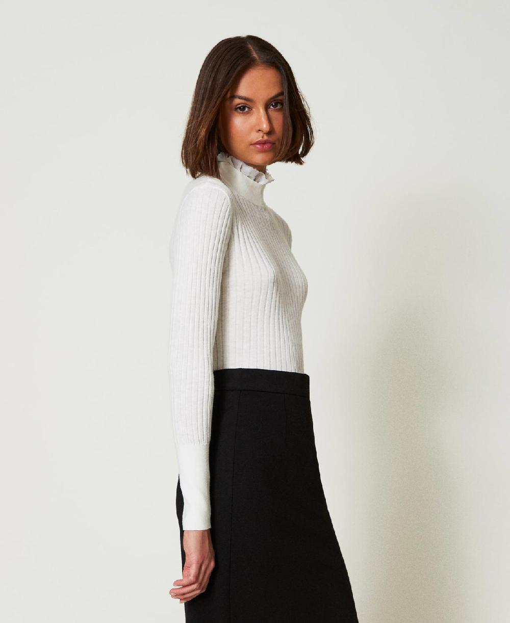 Scee By Twin Set Maglia Lupetto Con Perline