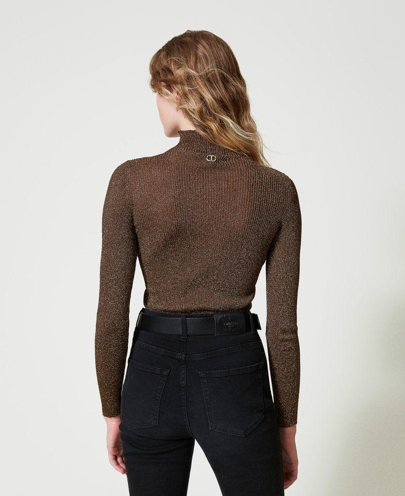 Scee By Twin Set Maglia Lupetto In Filato Lurex