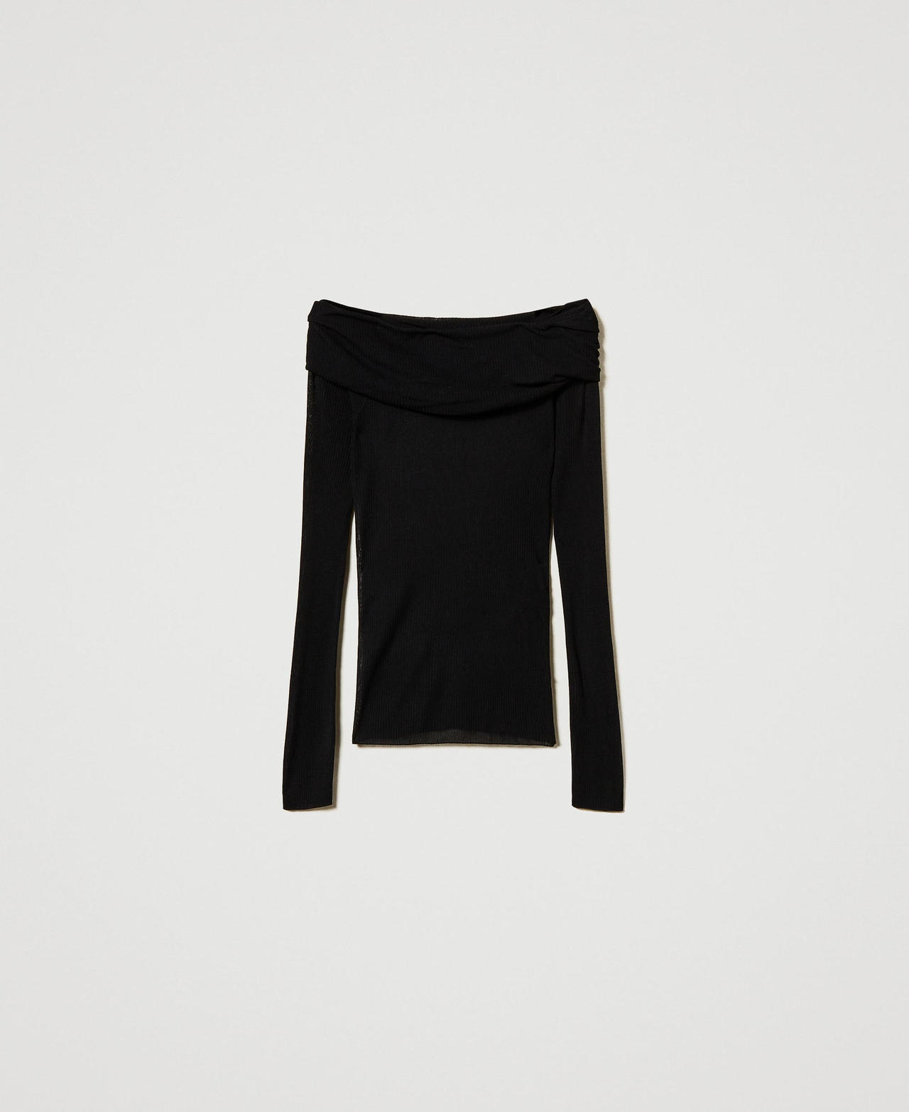 Scee by twin set Maglia off shoulder in viscosa