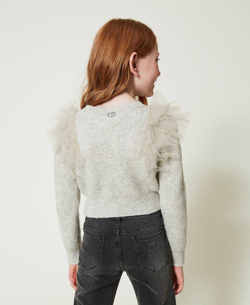 Scee By Twin Set Maglia Regular Con Balze In Tulle