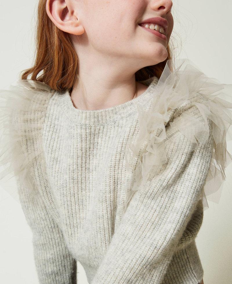 Scee By Twin Set Maglia Regular Con Balze In Tulle