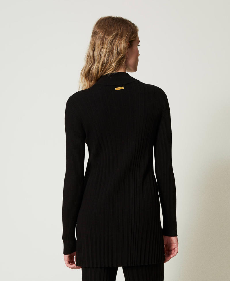 Scee By Twin Set Maxi Maglia Plissé Con Bottoni