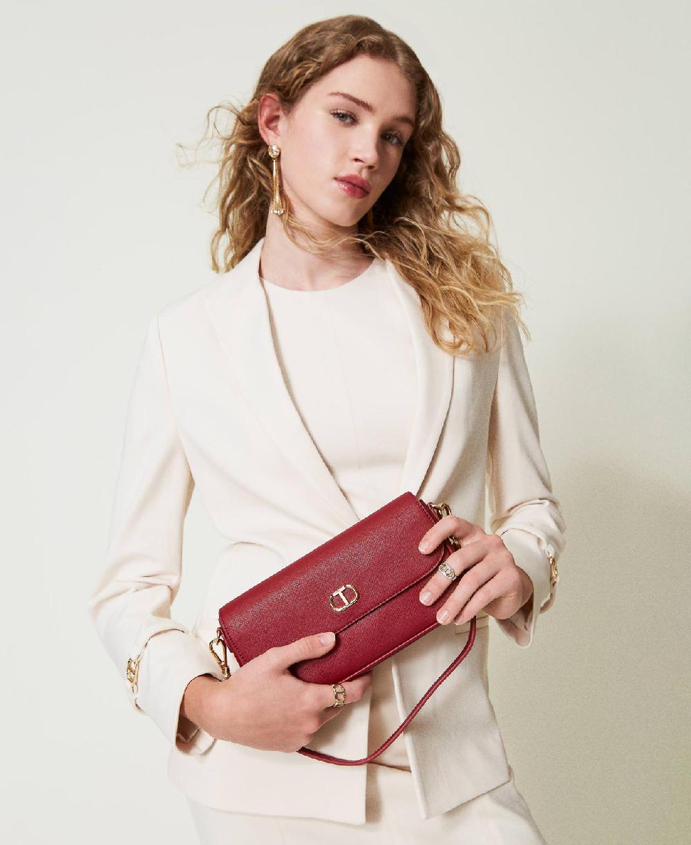 Scee by twin set Mini borsa a spalla con Oval T