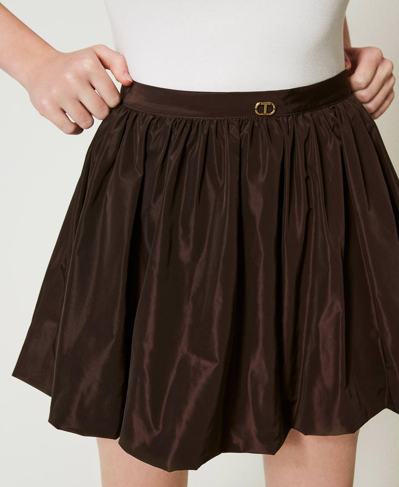 Scee By Twin Set Minigonna Balloon In Taffetà